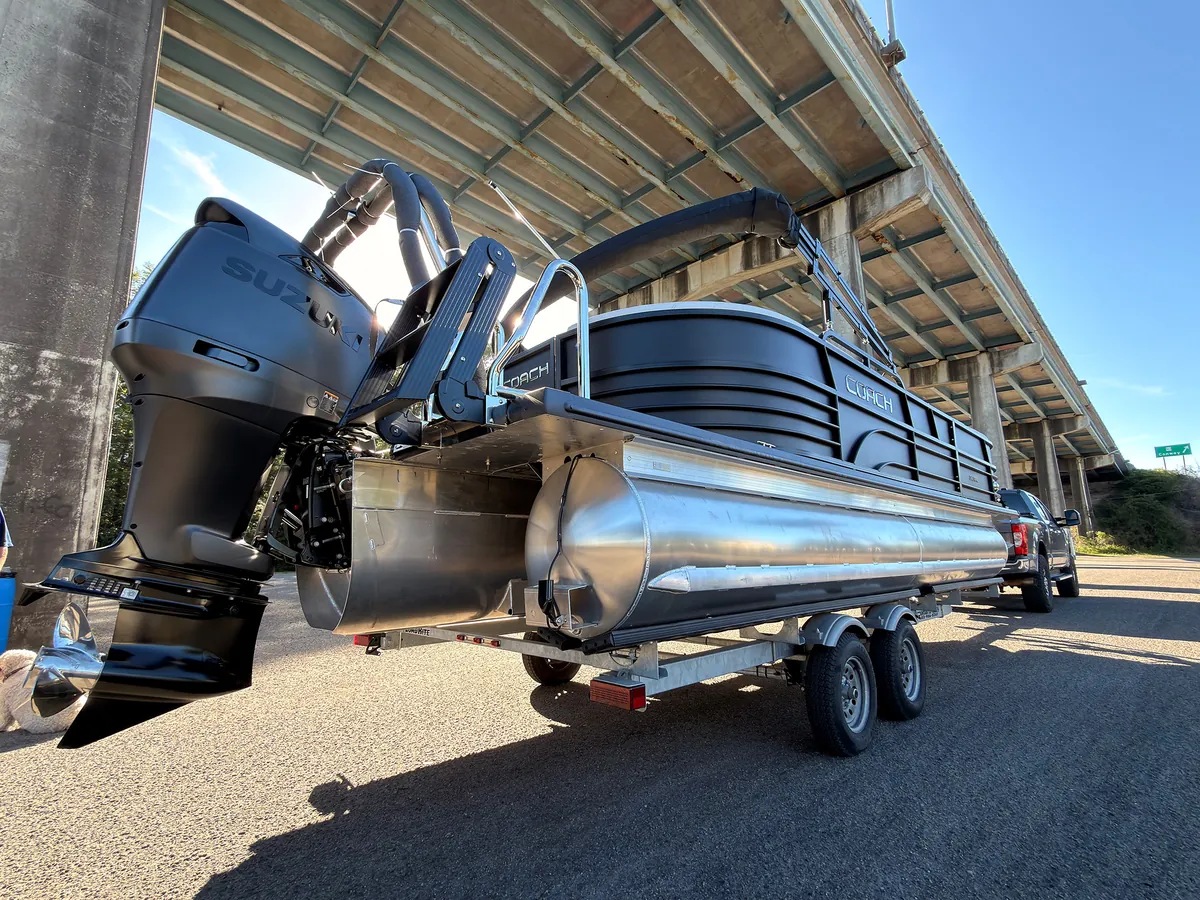 2026 Coach Pontoon 243 RFC Black — Coastal Boat Pros, Little River SC