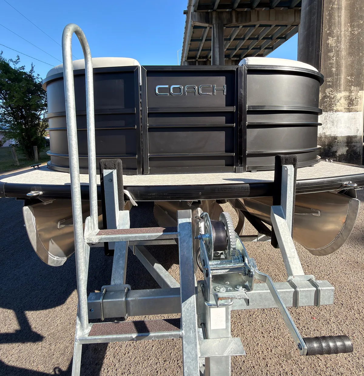 2026 Coach Pontoon 243 RFC Black — Coastal Boat Pros, Little River SC