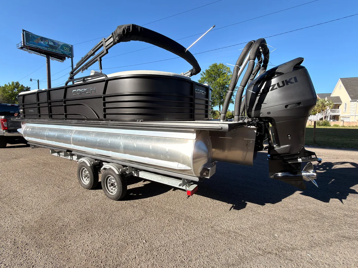2026 Coach Pontoon 243 RFC Black — Coastal Boat Pros, Little River SC