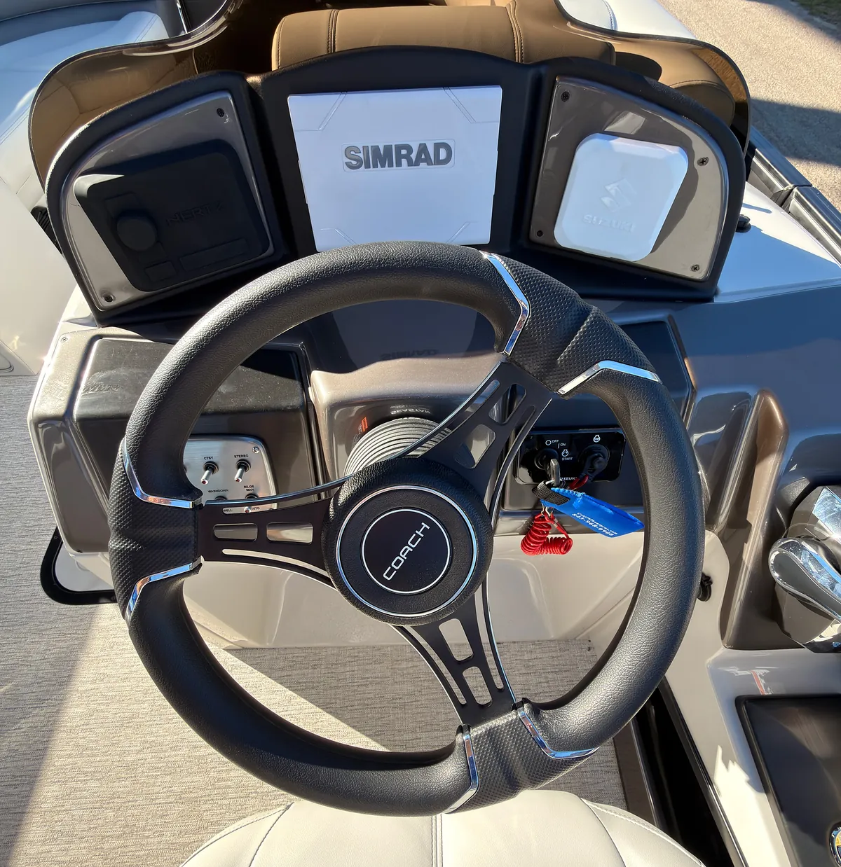 2026 Coach Pontoon 243 RFC Black — Coastal Boat Pros, Little River SC